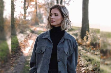Paula Jagodzińska w wełnianej kurtce, którą pokochały jej fanki. To model polskiej marki w sam raz na chłodniejsze dni