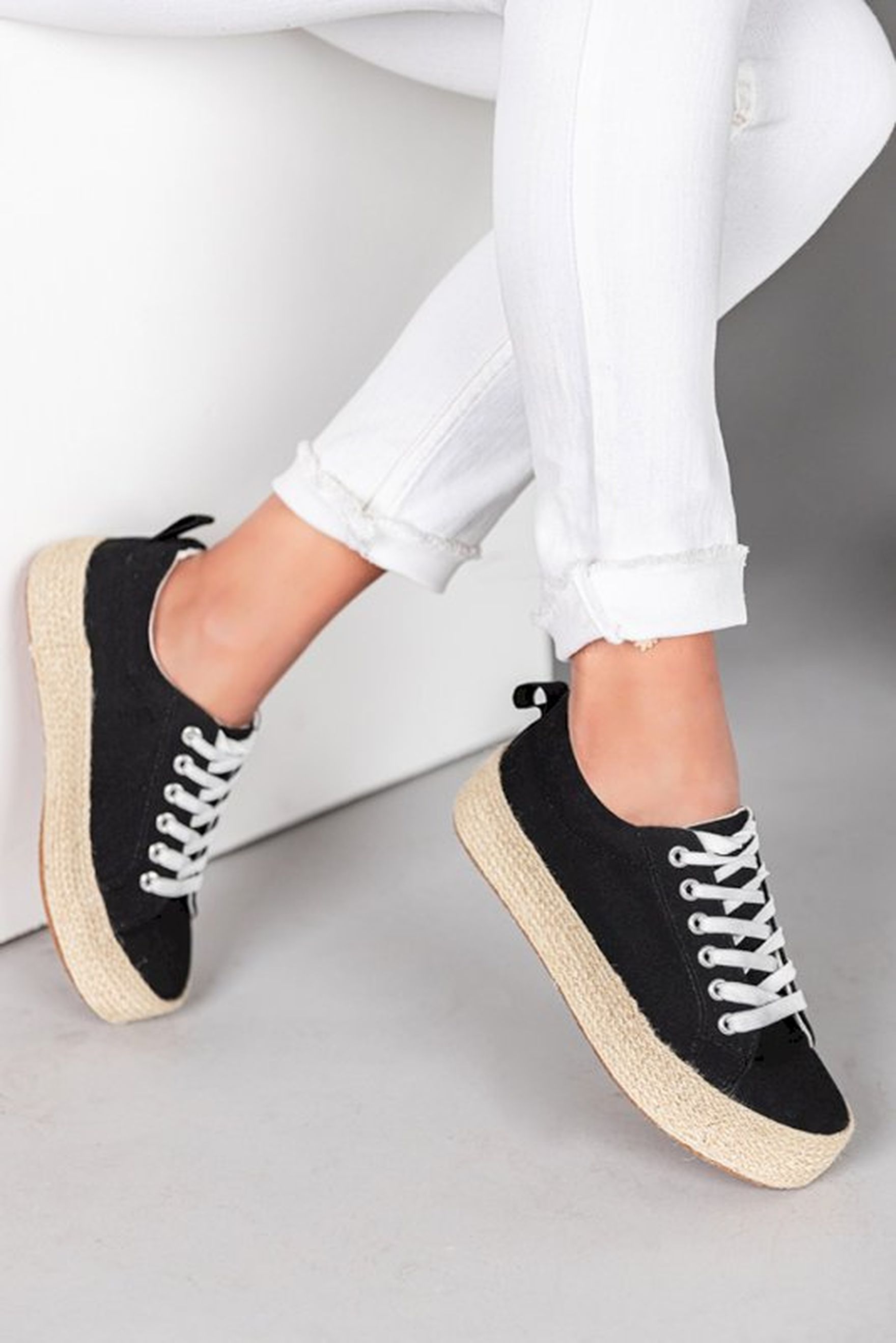 Espadryle damskie PAURONA BLACK