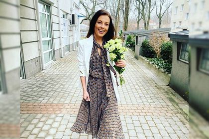 Katarzyna Glinka w wiosennej sukience, którą oczarowała fanów. Znamy markę!