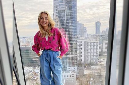 Małgorzata Socha w modnym kardiganie od Magdy Butrym! Na punkcie tego wzoru straciły głowę największe fashionistki!