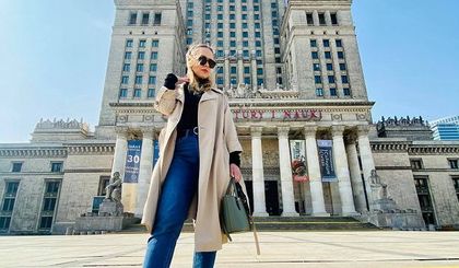 #Stylizacje Avanti24. Klasyczny look z długim trenczem w wykonaniu Aleksandry Matczuk