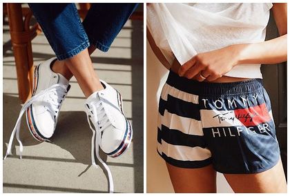 Wyprzedaż Tommy Hilfiger - skórzane torebki, wygodne buty i przewiewne spódnice z rabatem -50%